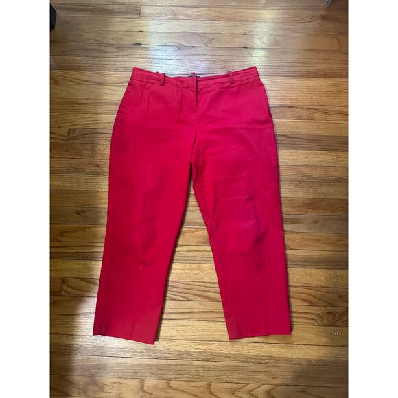 Talbots Red Slacks Curvy Fit Size 14 - Picture 1 of 8